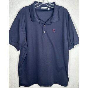 Fjallraven Polo Shirt Mens 2XL Navy Crowley Outdoor Hiking Performance Golf